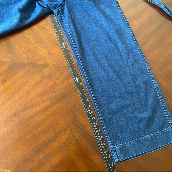 Boden Paperbag Jeans 8 Tie Waist Wide Leg High Rise Denim Trouser Pants - Picture 10 of 13